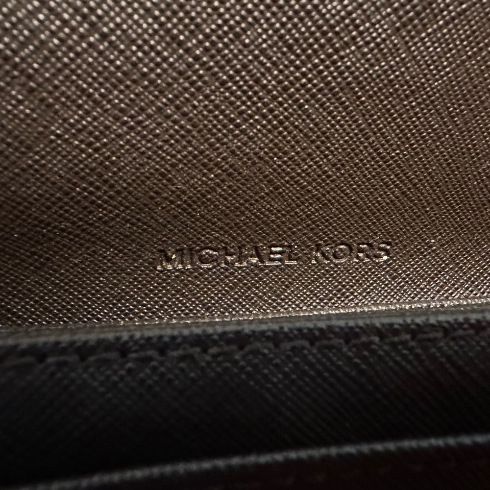 Michael Kors Brown Wallet with Signature Monogram and Silver Hardware - Picture 3 of 9
